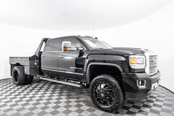 Used 2019 Gmc Sierra 3500 Denali Flatbed Dually 4x4 Diesel Truck For Sale Northwest Motorsport